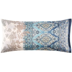 Bild AGRIGENTO Kissenhülle zu Bettwäsche aus 100% Baumwollsatin in der Farbe Azurblau C1, Maße: 40x80 cm - 9325883