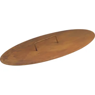 BBQ-Toro Feuerschalen Deckel für Ø 60 cm Feuerschalen, Rostoptik, Abdeckung für Feuerschale
