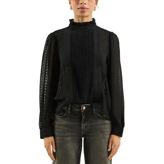 QS Transparente Chiffonbluse