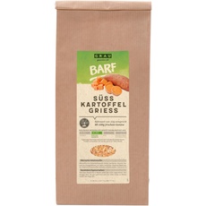 GRAU – das Original – Trockengemüse zum BARFen für Hunde - Süßkartoffel-Grieß, 1er Pack (1 x 500 g), Ergänzungsfuttermittel für Hunde