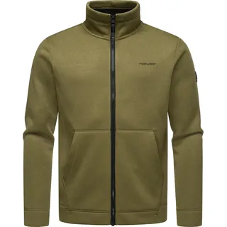 Sweatjacke RAGWEAR "Sweatjacke Fabbian Collar", Herren, Gr. XL, grün (olive), Obermaterial: 100% Polyester PES. Futter: 100% Polyester PES., Sweatjacken Sweatjacke