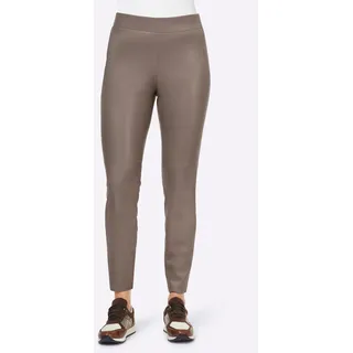 Heine Lederimitathose, grau