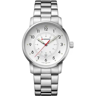 Wenger 01.1641.114 Avenue Herrenuhr 42mm 10ATM - Silber