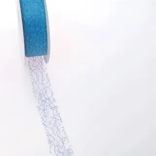 Spiderweb Dekoband - 3cm türkis - Rolle 25m - 67 020-R 30