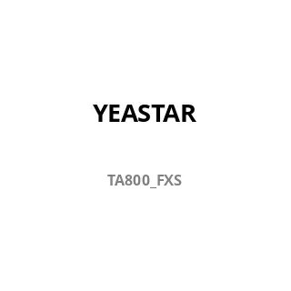 Yeastar Gateway TA800 VoIP-Analog 8 FXS - - SIP - Gateway - 0,1 Gbps