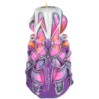 Handgemachte Designkerze, geruchlose dekorative Kerze 100 x 180 mm, 66 Stunden lange brennende zylindrische Kerze, rauchfreie Baumwolldochte, ideale Heimdekoration und vielseitiges Geschenk