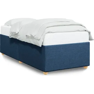 vidaXL Bettgestell ohne Matratze Blau 80x200 cm Stoff - Blau