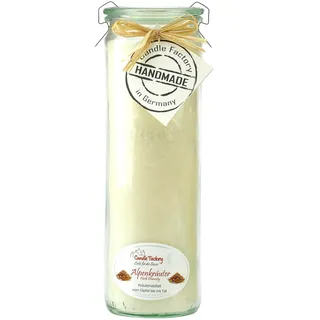 Candle Factory Big-Jumbo Kerze im Weck-Glas mit Duft Alpenkräuter 306-093
