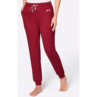 Dehnbund-Hose FEEL GOOD, Damen, Gr. 40/42, Normalgrößen, kirsche, weiß, 50% Baumwolle, 50% Polyester, unifarben, Hosen Dehnbund-Hose