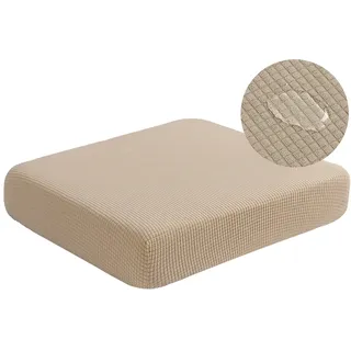 NC HOME Wasserabweisend Sofa Sitzkissenbezug Stretch Couchbezug für Camper, Sofabezug Möbelschutz für Haustiere (Stuhlkissen, Sand)