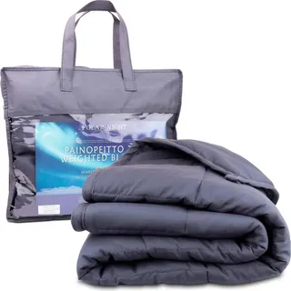Polar Night Gewichtsdecke 150x200cm, Mikrofaser, - 13 kg - Grau