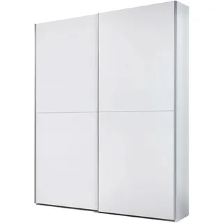Schlafkontor Schwebetürenschrank "Time Schrank, Kleiderschrank mit Schiebetüren" 4 Türelemente als Schachbrettoptik, weiß, weiß