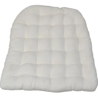 HOFMANN LIVING AND MORE Sitzkissen cremefarbener Stoffbezug, weiß