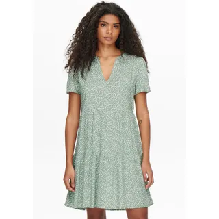 Only Sommerkleid Grün/Weiß 36