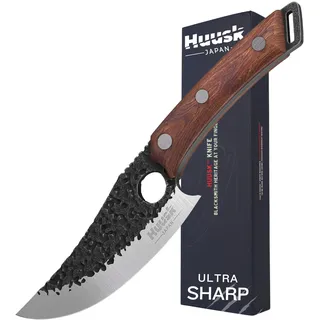 huusk Kochmesser, Küchenmesser - Perfekt zum Schneiden und Zerkleinern Messer Japan Original Scharf, Japanisches Messer für Zuhause