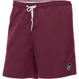 Ladeheid Badehose Herren Bequeme Badeshorts Lang mit Seitentaschen und Schnürchen, Badeshorts Herren mit Netzfütterung – Perfekt für Sommer, Strand und Schwimmbad – LA40-128 (Burgund, XXL)