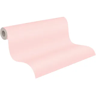 A.S. Création Vliestapete Strukturtapete - Uni Tapete 389041 in Rosa - einfarbige Wandtapete für verschiedene Räume 10,05 m x 0,53 m