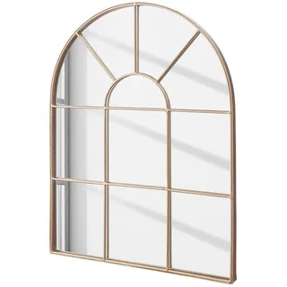 Butlers Fensterspiegel (6er Set) Finestra , Goldfarben , Glas, Metall , 30x40x2 cm , Spiegel