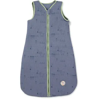 Sterntaler Musselin-Schlafsack 90cm Emmis Garden blau