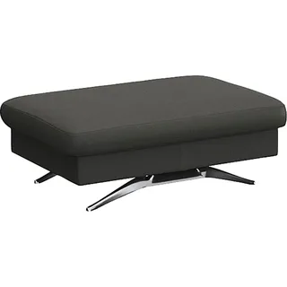 flexlux Pouf Glow Sitzhocker Leder 95 x 81 x 65 cm Grau