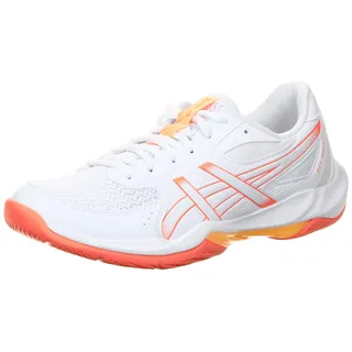 Asics Hallen-Indoorschuhe Gel Rocket 12 (multifunktional/Stabiltät) weiss/korallrot Damen