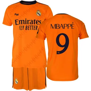 Air Val International Real Madrid 24/25 Mbappe Weg Junior Set - Orange - 14 Jahre