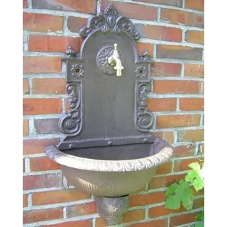 Garten WANDBRUNNEN BRUNNEN ANTIK GRÜNDERZEITSTIL ALUGUSS ALUMINIUMGUSS NEU