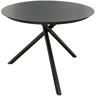 Destiny Esstisch »BARLETTA« (Ø110x77cm) Aluminium, HPL Tischplatte, grau