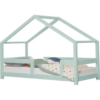 Kinderhausbett LUCKY 70 x 160 hellblau - Blau