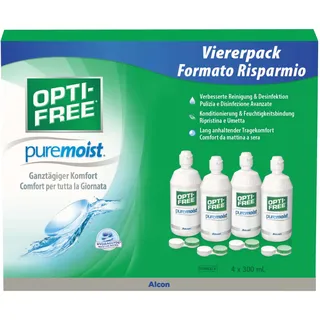 Opti-Free PureMoist Kontaktlinsen-Pflegemittel, Systempack, 4 x 300 ml