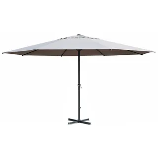 Gardissimo GIGANTE XXL Sonnenschirm Gartenschirm Marktschirm Ø500cm hellgrau