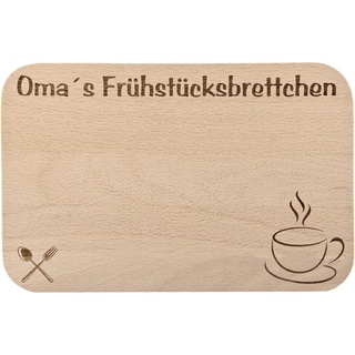 Frühstücksbrettchen/Frühstücksbrett mit Gravur für die Oma als Geschenk - aus Holz - Geschenkidee ideal zum Geburtstag oder zu Weihnachten