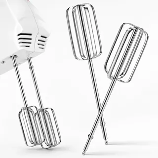 VICASKY Edelstahl Schneebesen Mixer Ersatzrührbesen Rührstäbe Handmixer 2Er Set Schneebesenaufsätze Aus Ersatz-RüHrbesen Elektrischen Eierquirl Und Teigkneten Küchen Zubehör Backen Haushalt