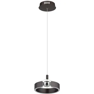 Globo Led-Hängeleuchte , Klar, Opal, Bronzefarben , Metall, Kunststoff, Glas , 125 cm , Ce , höhenverstellbar , Lampen & Leuchten, Leuchtenserien