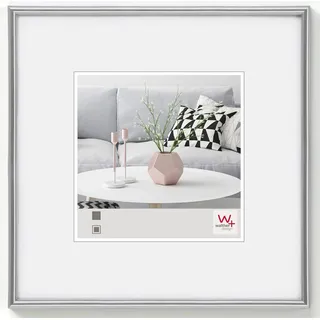 walther design Bilderrahmen Galeria Silber 20x20 cm 2er Set