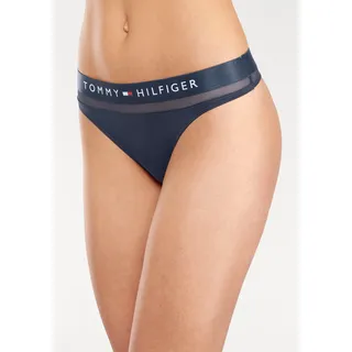 Tommy Hilfiger Underwear Slip, mit leicht transparentem Mesheinsatz, blau