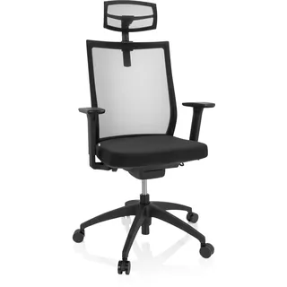HJH Office Aspen Pro Netzstoff Schwarz