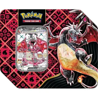 Blackfire Pokémon TCG: Scarlet & Violet Paldean Fates Premium Tin - Iron Treads ex (ENGLISCHE VERSION)