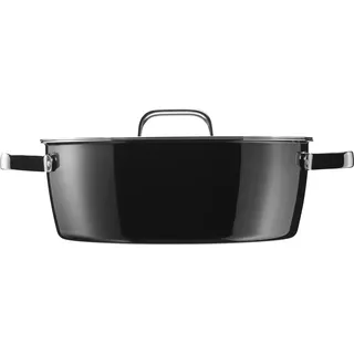 WMF 0515355290, Rund, Schwarz, Edelstahl, Komposite, Fusiontec, Keramik, Gas, Halogen, Induktion, Versiegelte Platte, Deutschland - Schwarz