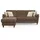 Eckcouch 2-Sitzer Bronze