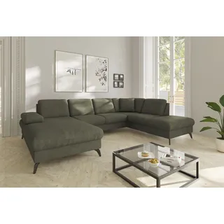sit&more Wohnlandschaft »Morris Jubi U-Form, B: 300 cm« mit Armteilfunktion & 1 Zierkissen, optional Bettfunktion,