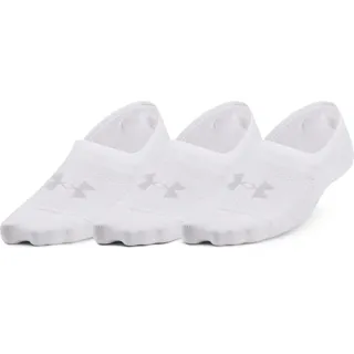 Under Armour Breathe Lite Ultra Füßlinge 3er Pack Weiß/Grau M