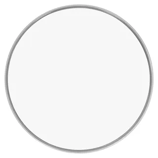 30-facher Vergrößerungsspiegel, signalseitig, 15,2 cm, mit 3 Befestigungssaugnäpfen, rund für Reisen, Silber - Silber