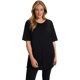 Ulla Popken Damen Bis 72, Basic T-Shirt, Oberteil, Regular Fit, Rundhalsausschnitt, Halbarm, T-Shirt (1er Pack)