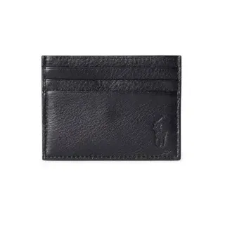 Polo Ralph Lauren Unisex. 405913722002 Schwarzes Kartenetui aus genarbtem Leder (OSFA), Lässig, Klassisch