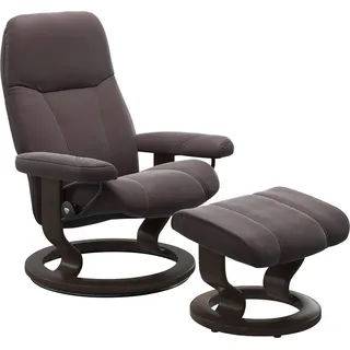 Stressless Relaxsessel "Consul" mit Classic Base, Größe M, Gestell Wenge, bordeaux paloma