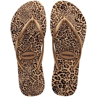 Havaianas Slim Animals (Mini Me) Flipflop, Sand Grey/Golden, 29/30 EU