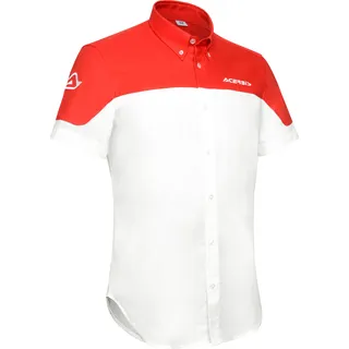 Acerbis Team, Hemd kurzarm - Weiß/Rot - L