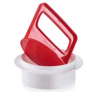 Tupperware Küchenhelfer Hamburger-Maker Former Presse Frikadellen Hamburger Köfte Presse rot weiß Patty
