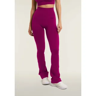 Freddy Seamless Leggings "Seamless Flare Leggings Super High" nahtloses Design, aus Polyester und Elasthan, eng anliegende Passform, fuchsia rot